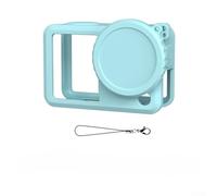 Zeroupshop Guscio protettivo in morbido silicone per DJI per Osmo Action 6, posizionamento preciso dei fori, superfici rivestite in olio per una presa comoda, viene fornito con copriobiettivo e