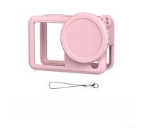 Zeroupshop Guscio protettivo in morbido silicone per DJI per Osmo Action 6, posizionamento preciso dei fori, superfici rivestite in olio per una presa comoda, viene fornito con copriobiettivo e