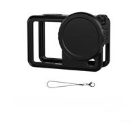 Zeroupshop Guscio protettivo in morbido silicone per DJI per Osmo Action 6, posizionamento preciso dei fori, superfici rivestite in olio per una presa comoda, viene fornito con copriobiettivo e