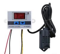 Zeroupshop Igrostato igrometro digitale con regolatore di umidità, con sensore, interruttore di controllo automatico per la gestione dell'umidità dell'ambiente (12 V)