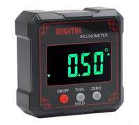 Zeroupshop Indicatore di inclinazione digitale IP54, 0,1°, resistente alla | Sensore di precisione 0,1°, schermo LCD chiaro, retroilluminazione, utilizzo di sondaggi meccanici di costruzione