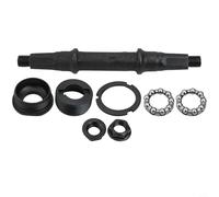 Zeroupshop Kit asse movimento centrale foro quadrato con tazze e cuscinetti, montaggio mandrino guarnitura in metallo per riparazione bici, componente Smooth Ride,