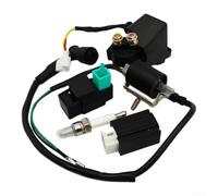 zeroupshop Kit Cablaggio Statore per Quad 110cc 125cc Nero | Include bobina, per scatola per cdi, regolatore, per relè avviamento, per interruttore spegnimento; installazione rapida