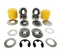Zeroupshop Kit cuscinetto ruota anteriore tosaerba con copertura, cuscinetto, guarnizione e clip per artigiani per modelli Jonsered compatibile con M123811, AM127304, M143338, 9040H, AM118315, AM35443