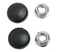 Zeroupshop Kit di copribulloni per tergicristallo anteriore, in plastica nera, compatibile con modelli da A2 a A8, Q7, TT R8, RS3, RS5 1994-2019, OEM 133955435 955203005 (2 set)