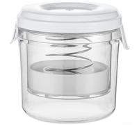 zeroupshop Kit Fermentazione Crauti 1300ml con Pressa Integrata | Meccanismo a molla, drenaggio liquido , per ideale per kimchi, crauti, sottaceti fatti in casa