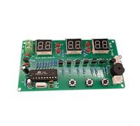 Zeroupshop Kit orologio a sei cifre con microcontroller AT89C2051, progetto di assemblaggio elettronico fai da te per studenti e appassionati, scheda PCB FR-4 con display dinamico