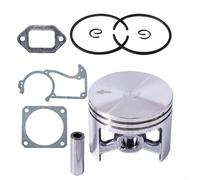 Zeroupshop Kit pistone da 48 mm per motoseghe MS360 036, include guarnizioni per carter marmitta cilindrica, sostituisce 1125/030/2001, set di parti di riparazione motore in metallo