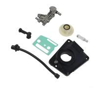 Zeroupshop Kit pompa di trasmissione dell'olio per motosega cinese 45CC 52CC 58CC modelli 4500 5800, tubi filtro a vite senza fine in metallo ABS e nylon, accessori di manutenzione facili da