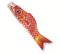 Zeroupshop Koinobori giapponese, 100 cm, materiale di seta artificiale | Stampa vivace, resistente ai raggi UV, lunghezza 99,1 cm, decorazione da giardino e cortile, simbolo tradizionale