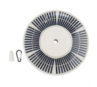 Zeroupshop Luce solare con 136 LED, IP55 impermeabile montaggio superiore, per aste da 4,5 a 7,6 m, accensione e spegnimento automatico, per bandiere americane del Regno Unito, bianco brillante
