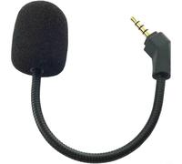 Zeroupshop Microfoni con cancellazione del rumore per cuffie da gioco ROG Theta 7.1, microfono flessibile con connettore placcato oro da 3,5 mm, parti di ricambio Clear Voice, nero