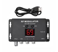 Zeroupshop Modulatore RF AV a RF Convertitore di segnale Box Video Audio Adapter per PAL NTSC Supporto USB Powered TV Formato Compatibile con Set-Top Box Lettore DVD 471-885MHz