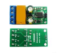 Zeroupshop Modulo regolatore di retromarcia del motore DC 6-24V, autobloccante bistabile per relè con indicatori di polarità, controllo a basso impulso per carico 2A, scheda compatta 43x21x16mm