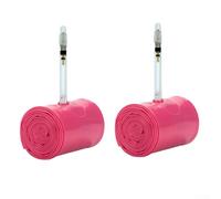 Zeroupshop Mountain - Camera d'aria per bicicletta, 66/27,5 cm, 58 g, ultra-leggera, larghezza 1,95-2,6, valvola FV45 mm, per strada e MTB, resistente alle forature, con adattatore (rosa) (2 x 27,5 x