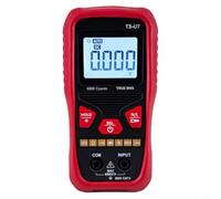 Zeroupshop Multimetro digitale 6000 conteggi Auto-Ranging NCV Live Wire ID retroilluminazione torcia custodia in silicone per AC DC Resistenza Tensione Capacitanza Diodo Continuità TS-U7 (TS-U7)