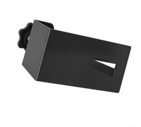 zeroupshop Over-Door Lock Box Staffa per porte da 0,59 a 5,71 cm | Acciaio inossidabile ad alta resistenza, resistente alla ruggine, lunga durata, finitura nera, costruzione robusta