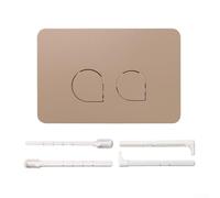Zeroupshop Pannello di scarico a doppio pulsante per cisterna nascosta, compatibile con serie 01/10/20/21/30/50/60, interruttore a pulsante WC ABS, piastra attuatore di ricambio 246x164mm, bianco (D)