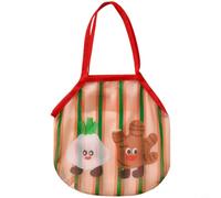 Zeroupshop Parete Mesh Storage Bag Per Cucina | Organizer da appendere traspirante per frutta e aglio scalogno, borsa a rete con manici per casa e spilla, 63 x 24 cm