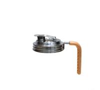 Zeroupshop per Coperchio, Guarnizione, Riutilizzabile,Conservazione Liquidi | Salse, Design Argento, Barattolo in Acciaio con , Gomma Sigillante, Condimenti