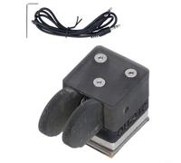 Zeroupshop Per CW Key Paddle automatico, design a doppio plettro con base magnetica per radio a onde corte codice Morses, materiale ABS, compatto e leggero per radioamatori fai da te, nero QU-21C