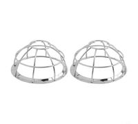 Zeroupshop per la copertura protettiva del rivelatore di ferro, staffa della gabbia dello spruzzatore antincendio, forte maglia di ferro per uso commerciale, design estetico argento 6,5 cm (2 pezzi)