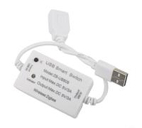 Zeroupshop per TUYA USB per ZIGBEE Smart Switches Controller, Modulo di Controllo Vocale, con Modalità di Ingresso Autobloccante, Uscita DC 5V/3A, Configurazione per l'Automazione, Nero