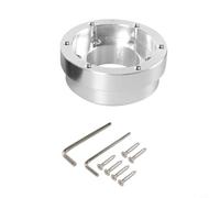 Zeroupshop Piastra adattatore per mozzo volante PCD in alluminio da 70 mm, CNC di precisione per Logitech G25, G27, G29 e G920 Gaming, adatto a volanti simulatori di corsa da 13"/14" (argento)