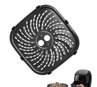 Zeroupshop Piastra grill per friggitrice ad aria con linguette in gomma, vassoio di ricambio per PowerXL per friggitrice ad aria Vortex Pro 8QT, rivestimento antiaderente, lavabile in lavastoviglie
