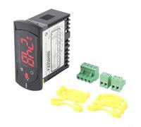 Zeroupshop PJEZS0H000 - Controller termostato digitale con sonda sensore, controllo a pulsante 115 V per sistemi Carel e frigoriferi commerciali, costruzione in plastica e rame