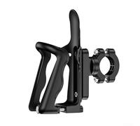 Zeroupshop Portabicchiere in lega di alluminio per e moto, supporto per bottiglia d'acqua resistente all'usura, portabevande nero per equitazione all'aperto, 9,4 x 8 x 11,7 cm (C)