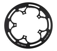 Zeroupshop Protezione per corona della bici per BCD 130 mm, copertura protettiva per corona singola 50-54T, graffi e sporco, per una facile installazione (nero)