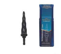 Zeroupshop Punta da trapano 5 in 1 per tubi per refrigerazione HVAC, strumento per tubi in acciaio con misure da 1/4", 3/8", 1/2", 5/8", 3/4", supporto elettrico per riparazione di condizionatori