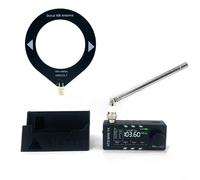 Zeroupshop Ricevitore Si4732, per ESP32-S3 Full Band AM FM SSB SW, schermo IPS da 1,9 pollici, antenna Hi-Z, batteria da 800 mAh, ricarica di tipo C, nero (supporto ABS)