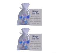 Zeroupshop Ricordo regalo con scritta "Forget Me Not Angel", con design intricato, creato per fornire un confortante promemoria di amore e simpatia durante i momenti difficili (2)