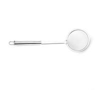 Zeroupshop Schiumarola in acciaio inox resistente, grande per superficie in schiuma per zuppe e brodo, filtro antigrasso antiruggine con presa comoda, argento (piccolo)