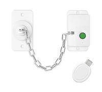 Zeroupshop Serratura intelligente per porte con impronte digitali di tipo C a ricarica rapida per bambini, limitatore di sicurezza per la sicurezza domestica (bianco)