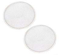 zeroupshop Set 2 Griglie BBQ Alluminio 33cm per calore Set 2 Griglie BBQ | per ideale forno e barbecue, cottura per versatile, griglia per circolare, argento elegante, cucina moderna