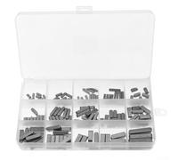 Zeroupshop Set di 175 chiavi parallele per albero di trasmissione in acciaio al carbonio, assortimento di chiavi con perni paralleli di tipo A, in diverse dimensioni da 3/4/5/6 mm, per montaggio