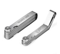 Zeroupshop Set di 2 spessimetri in acciaio inox con 32 lame dritte e 16 offset per valvole di misurazione del divario del motore in applicazioni automobilistiche o industriali