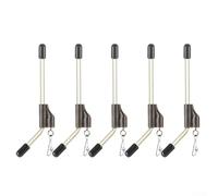 Zeroupshop Set di 5 esche per pesca alla carpa, anti-groviglio, con clip a cambio rapido, in metallo PVC Leger-Booms in misure assortite per ridurre i grovigli e mantenere la lunghezza dell'amo