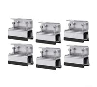 Zeroupshop Set di 6 staffe di montaggio per pannelli solari per camper, in acciaio inox, accessori fotovoltaici, scatola da tetto con sistema di supporto fisso con kit di installazione
