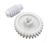 Zeroupshop Set di ingranaggi e ingranaggi a vite senza fine 41A2817 41A4315F compatibile con Chamberlain per LiftMaster per apriporta garage Sears 32 denti ABS bianco parte di ricambio