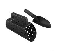 Zeroupshop Set di pala da spiaggia in plastica ABS per la caccia al tesoro, strumenti portatili per scavare adulti e bambini