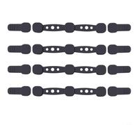 Zeroupshop Set di porta carta pergamena con fibbia magnetica in silicone per friggitrice ad aria, con clip lunghe e corte, resistente al calore, accessori da cucina (nero)