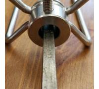 zeroupshop Set Rulli Girarrosto per Griglia BBQ 8x8 Cromati(6pcs) | Materiale ferro , anti-ruggine, duraturo, al per calore, per ideale per uso esterno