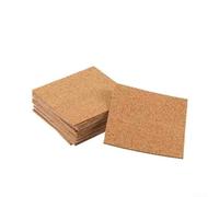 Zeroupshop Sottobicchieri in sughero fai da te, 10 pezzi, 10 cm, scrivibili | Morbido materiale in sughero naturale, retro antiscivolo, struttura robusta, non si crepa o si rompe, ecologico