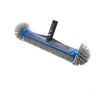 Zeroupshop Spazzola per la pulizia della piscina, testa a sfera riccia, con bordi arrotondati, per angoli stretti, setole leggere in nylon PP sicuro, per rivestimento in vinile fuori terra piscine