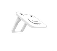 Zeroupshop Staffa da parete regolabile in ABS con angolo di visione flessibile, supporto salvaspazio per videochiamate e film, nero (bianco)