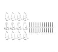 Zeroupshop Staffe di fissaggio in plastica trasparente per tende da 2,5 cm, clip di installazione senza attrezzi per legno finto veneziano cellulare per mini tende, vestibilità sicura (12 pezzi)